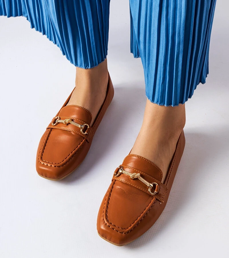 Barna díszes mokaszin Docherty