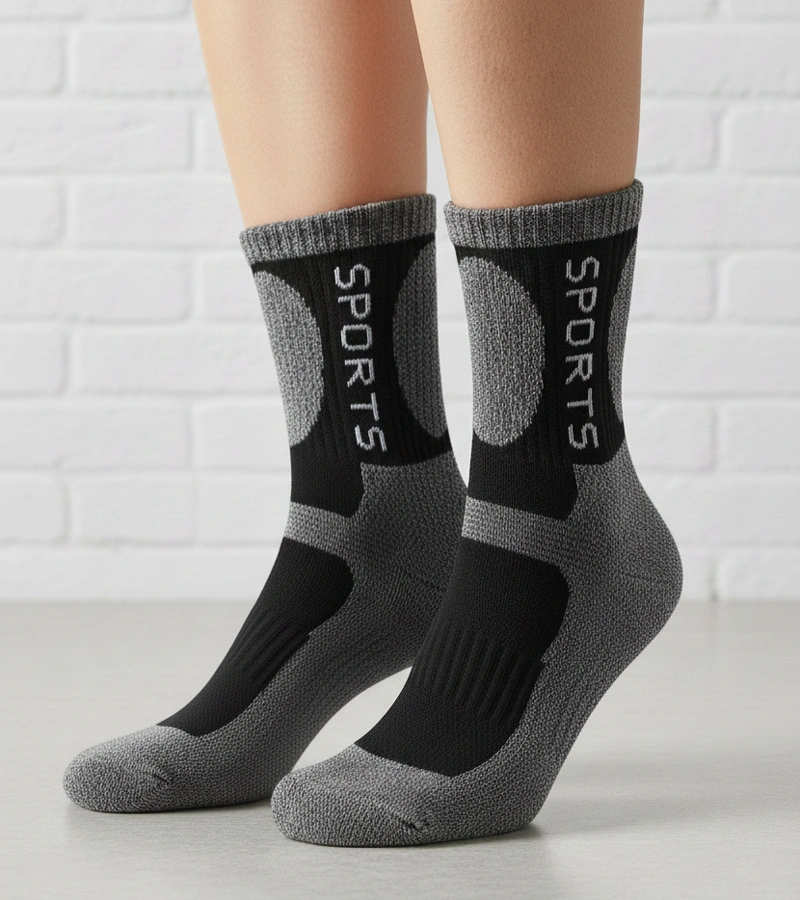 Fekete-fehér meleg Sella zokni