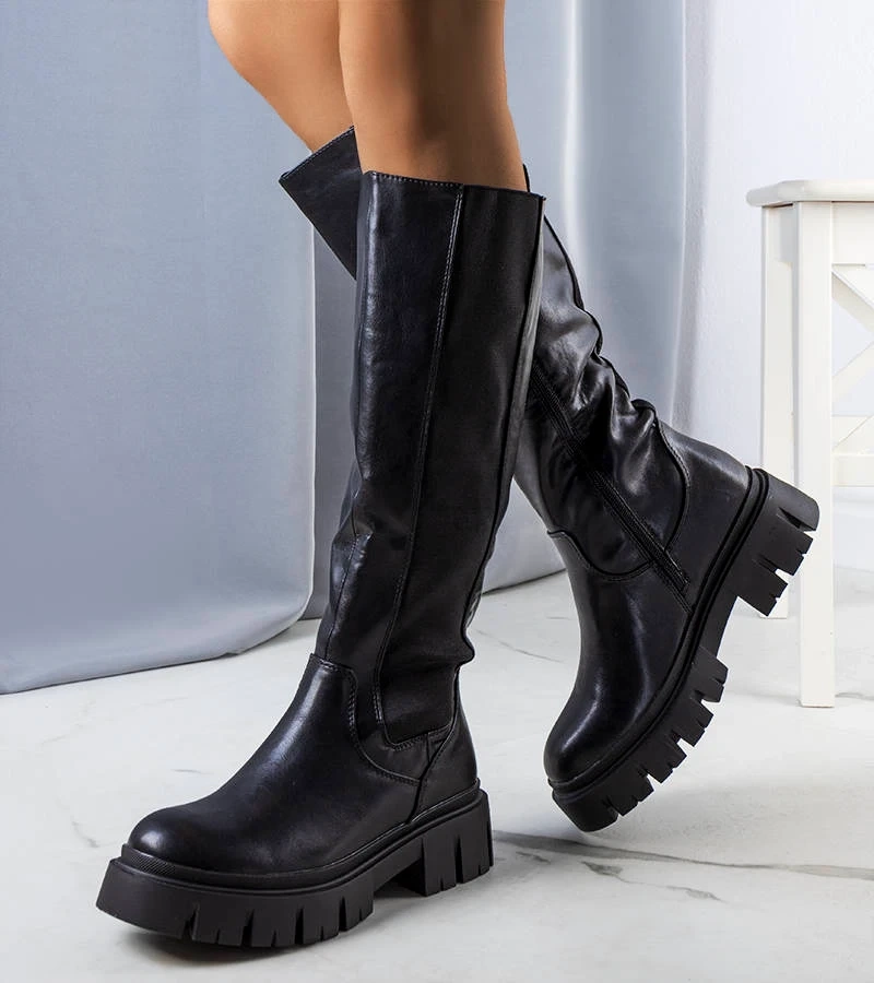 Fekete béléses Mezzo csizma