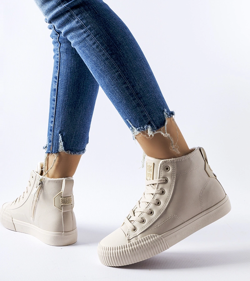 Meleg bézs tornacipő Big Star MM274018