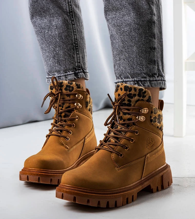 Barna női trapper cipő Didians