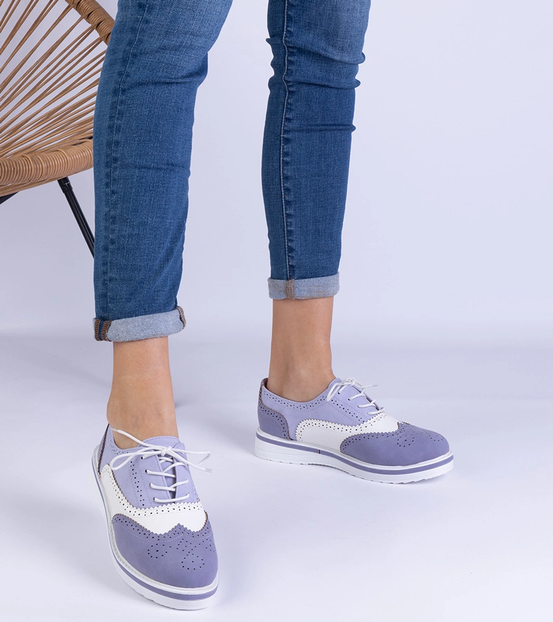 Lila klasszikus Toddi oxford cipők