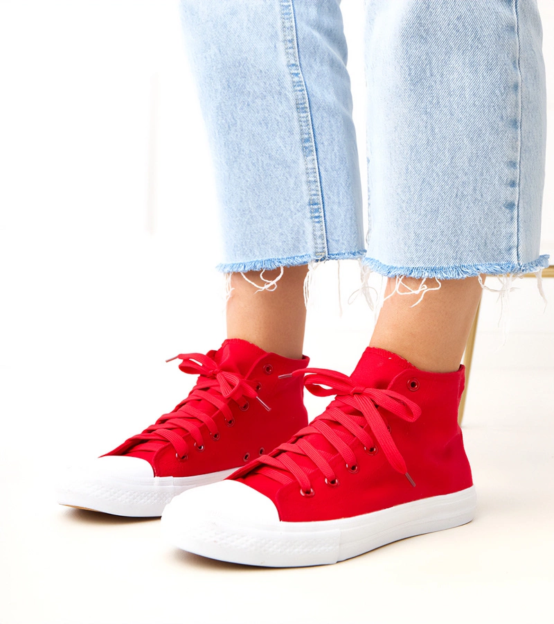 Piros magas tornacipők Ghanem