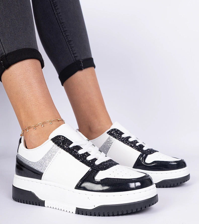 Dolla vastag talpú fekete női tornacipő