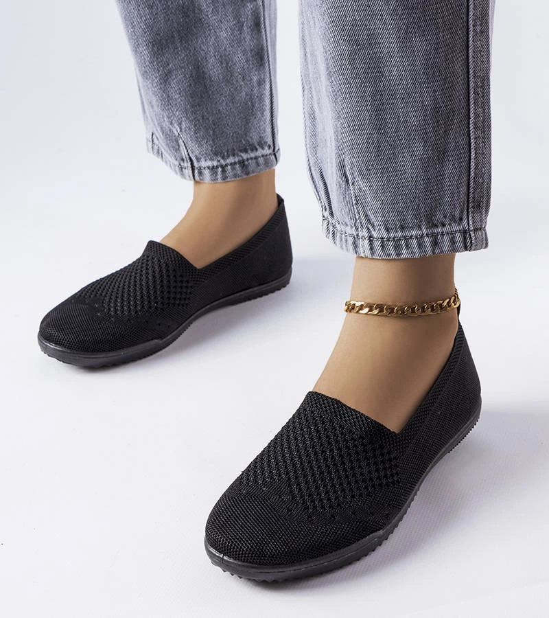 Fekete anyagból készült Mazuret slip-on tornacipő