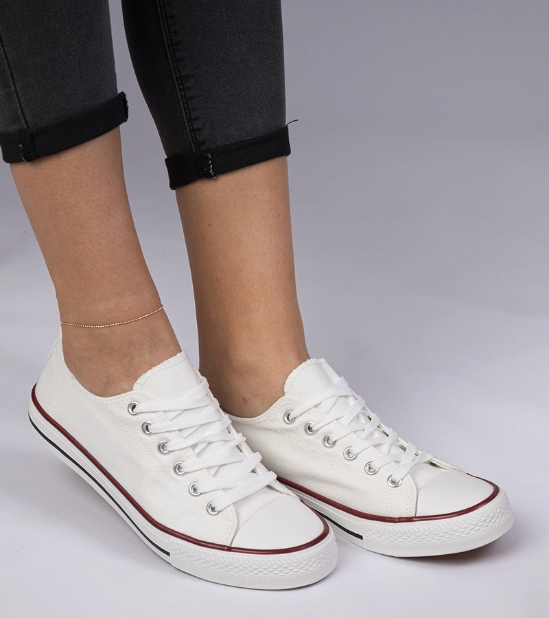 Fehér klasszikus női Menfis tornacipő