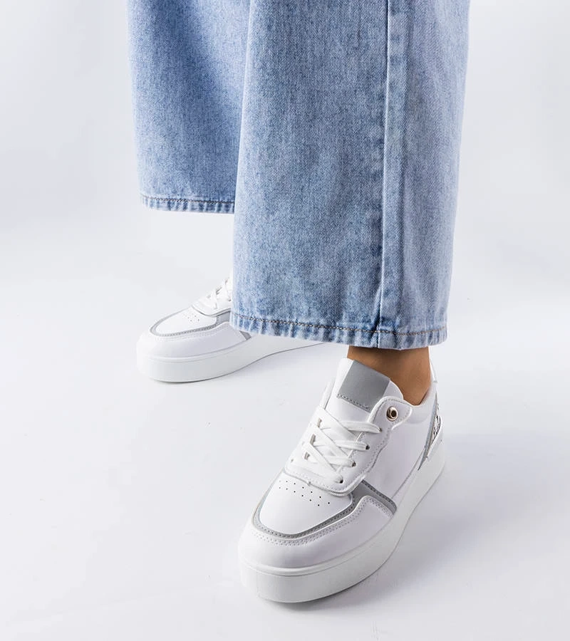 Fehér platformos tornacipők Tooele