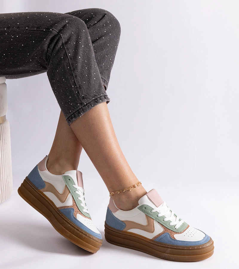 Kék gumitalpú tornacipő Quica