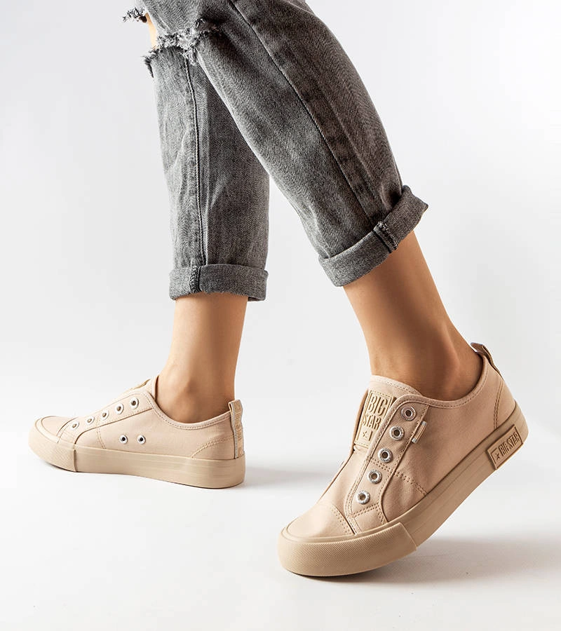 Beige slip-on cipő Big Star LL274164