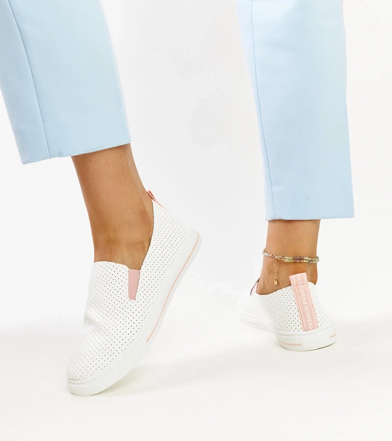 Sanan fehér félcipők