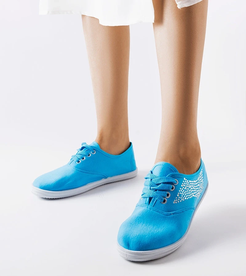 Kék cirkóniával díszített Godfrey tornacipők