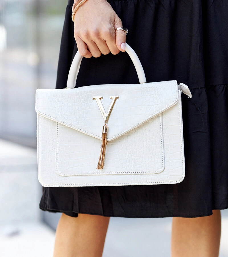 Krokodilbőr mintás Barsa válltáska