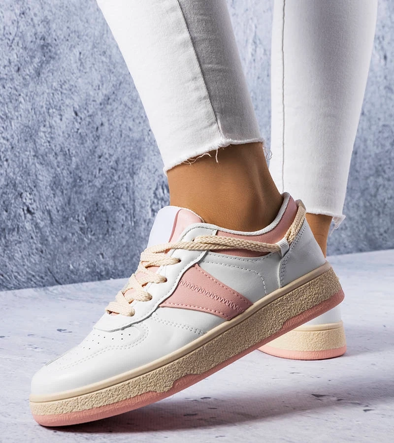 Marcella női fehér-rózsaszín sneakers