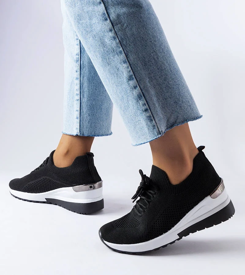 Fekete tornacipő Alberica