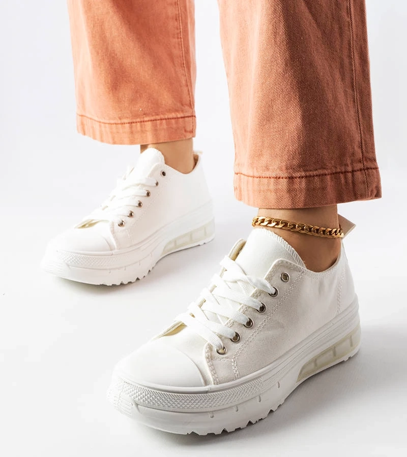 Hawthorne fehér platformos tornacipők