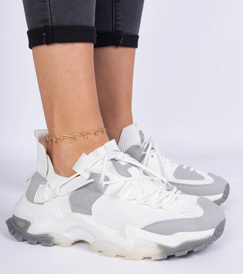 Milada zokniszárú fehér női tornacipő