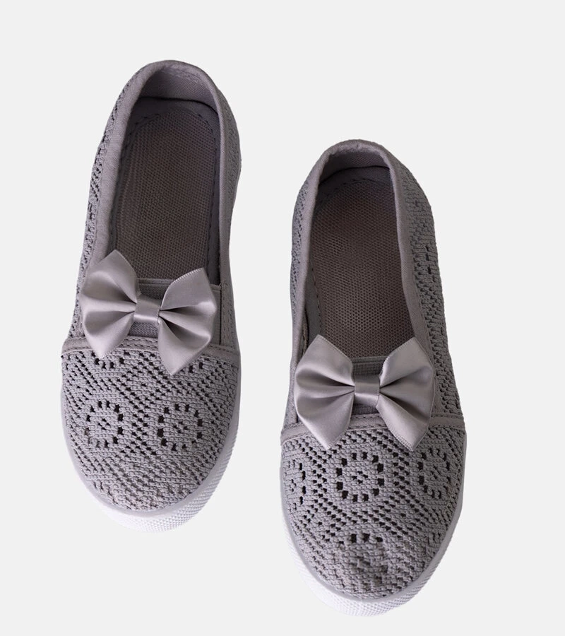 Szürke csipkés gyermek balerina Bubby