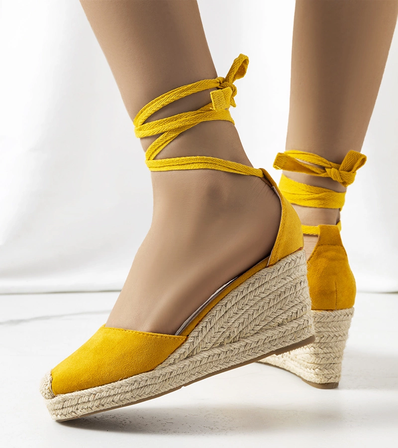 Sárga platformos espadrillek Tyler