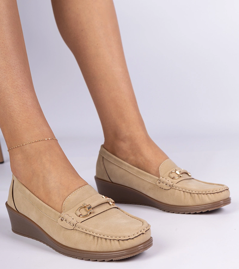 Sambada matt barna női ékcipő