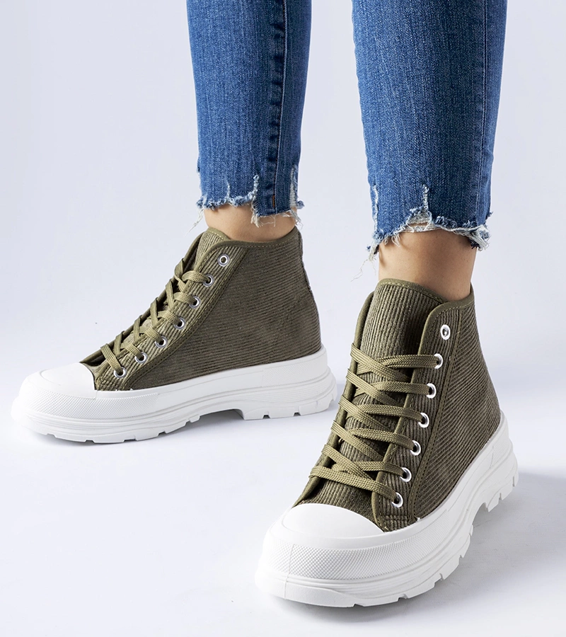 Zöld bokacsizma Villaggio