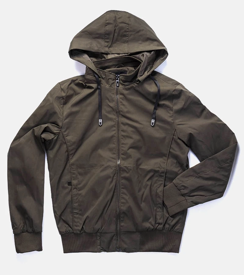 Zöld férfi kapucnis szélvédő Brault