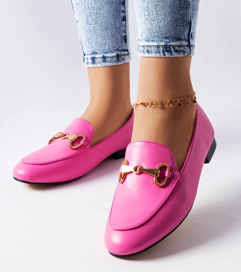 Rózsaszín mokaszin Philip csattal