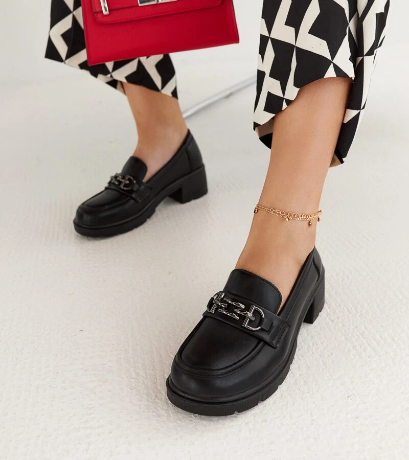 Lyyli fekete öko-bőr mokaszinok