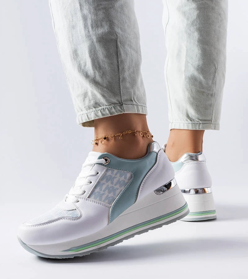 Zöld platformos tornacipő Pouliotte