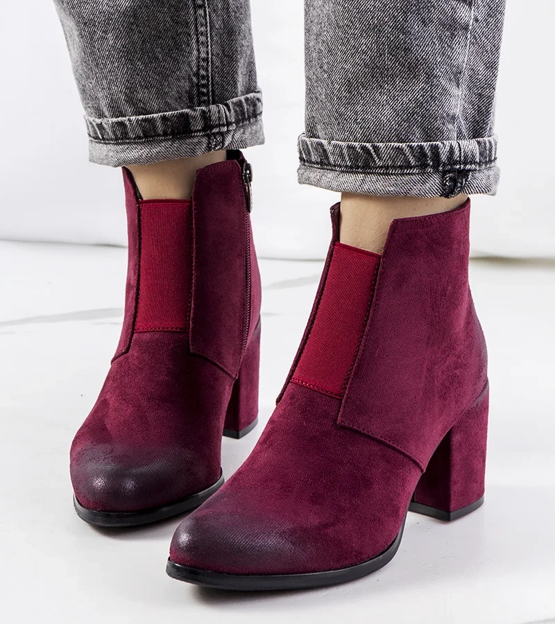 Bordó Norwich bokacsizma