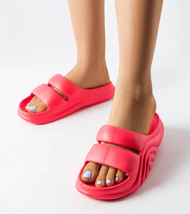 Sötétrózsaszín gumipapucs Geneve