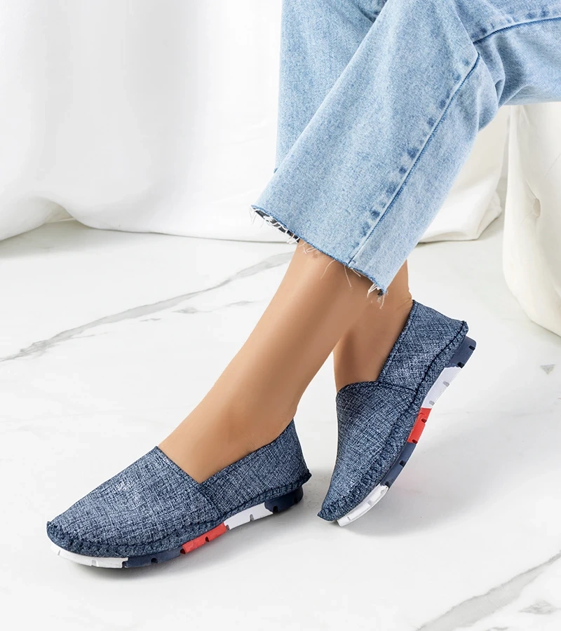 Lulu sötétkék mokaszinok