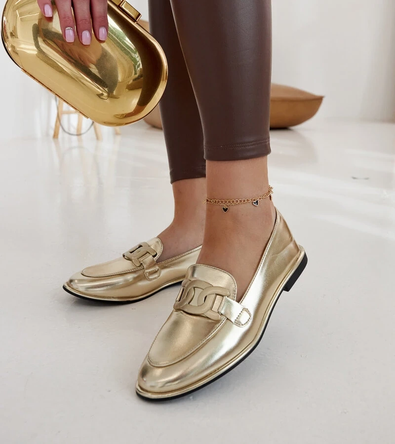 Arany klasszikus Zana mokaszinok