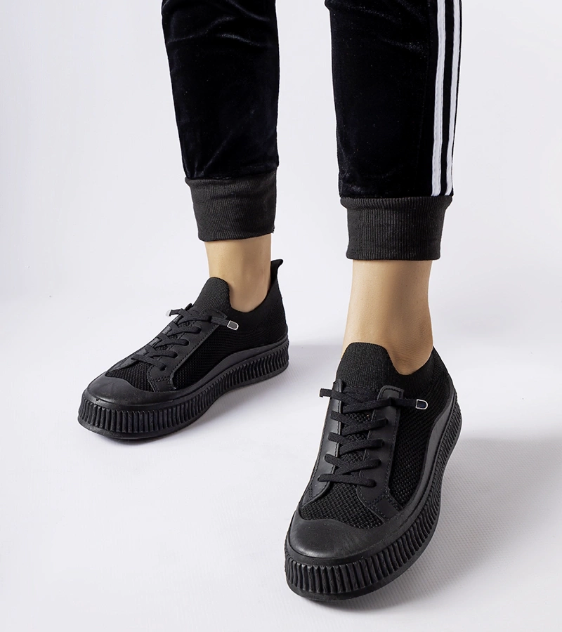 Fekete slip on Callimaco tornacipők