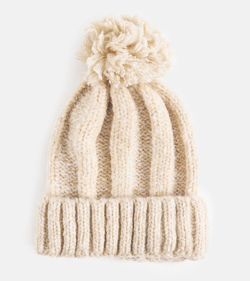 Cormil bézs sapka pomponnal