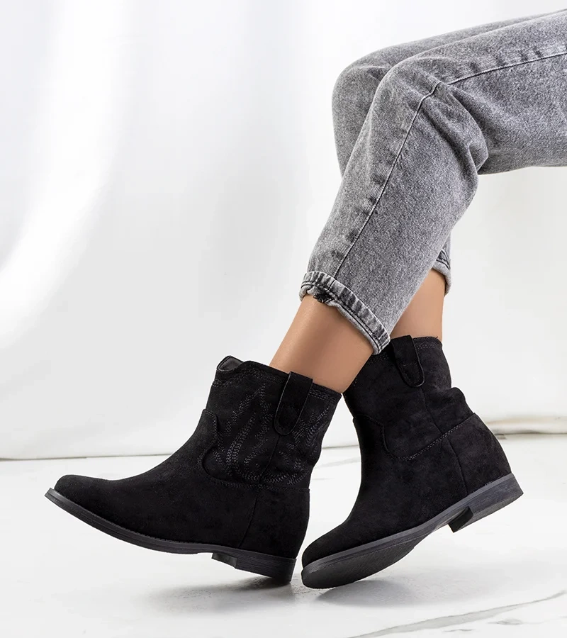 Fekete bokacsizma fedett talppal Wolfpine