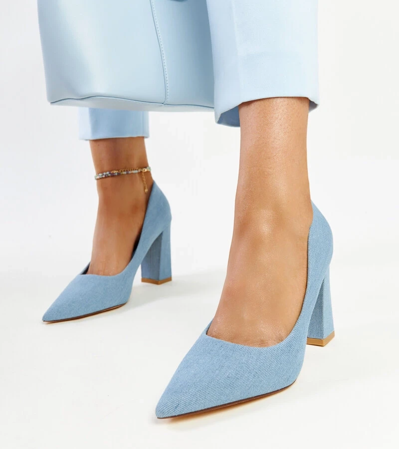 Leea magas sarkú farmer cipők