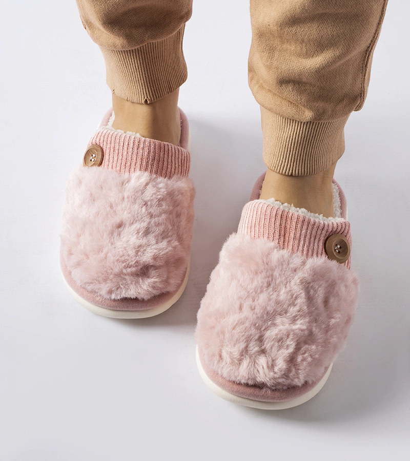 Rózsaszín melegített lakkozott papucsok Lakeland