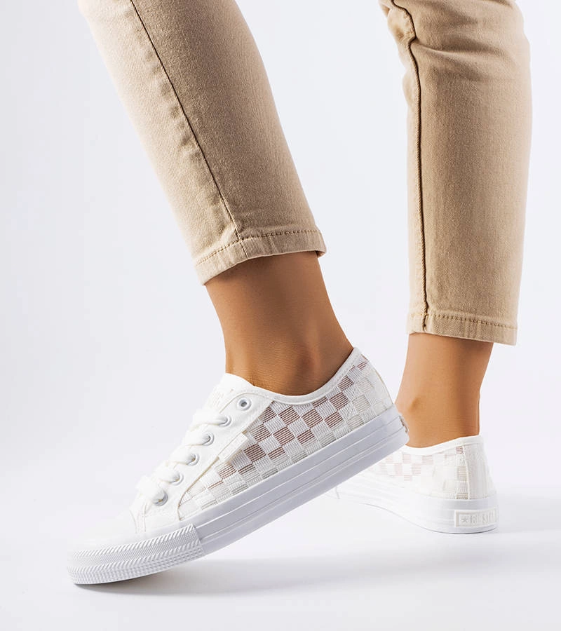 Fehér hálós tornacipő Big Star LL274071