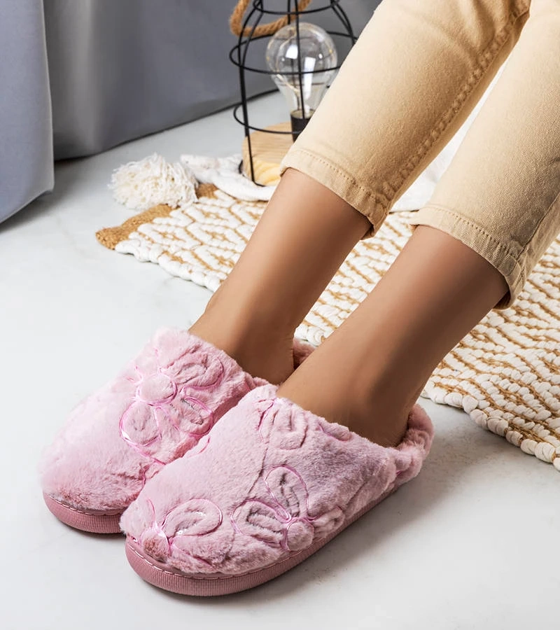 Rózsaszín puha papucs Maren