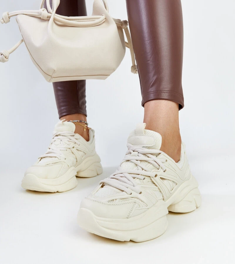 Világos bézs Feaven sportos tornacipők