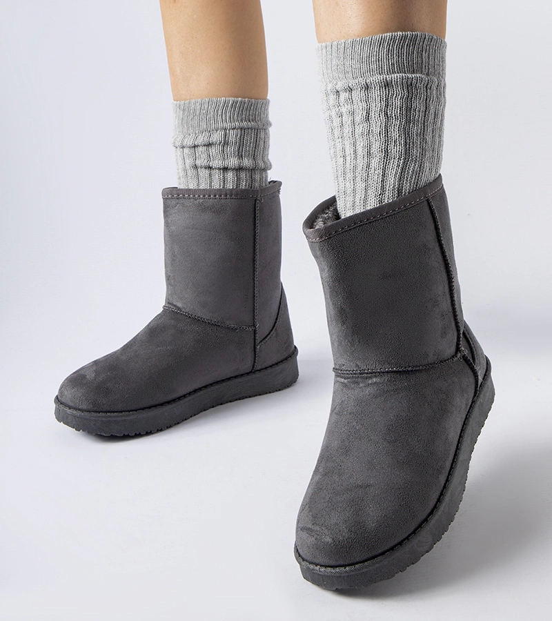 Szürke bélelt klasszikus hótaposók Libero