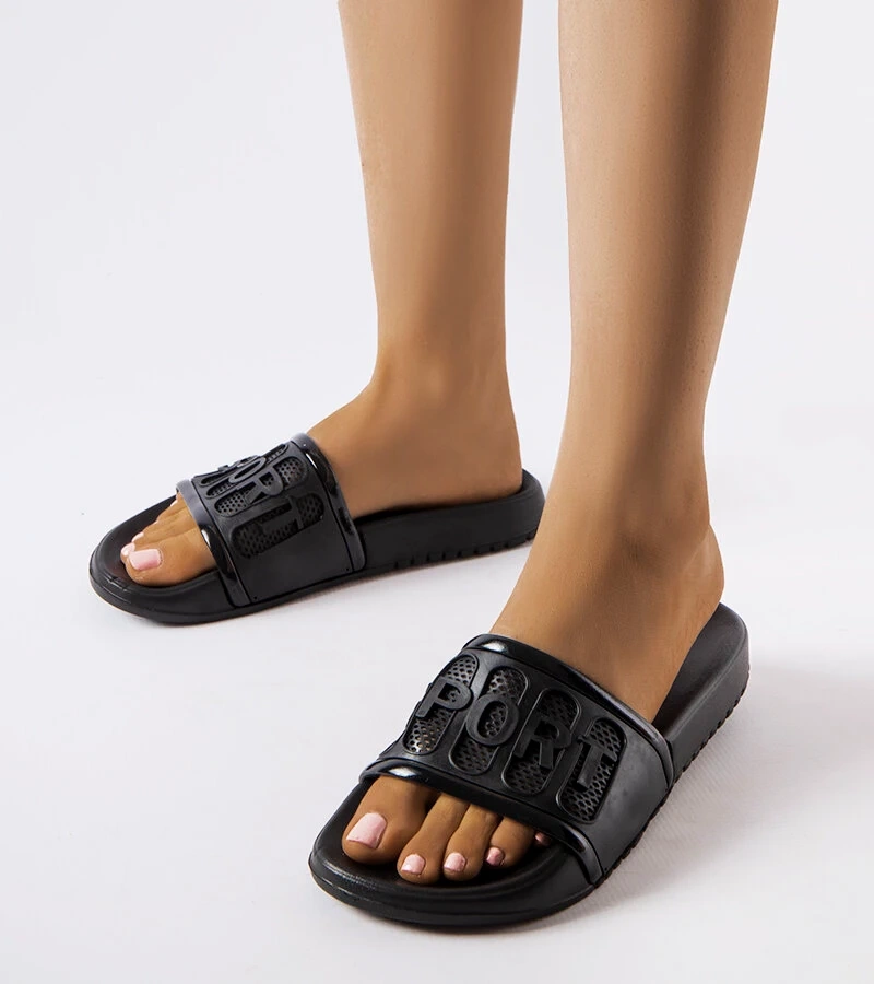 Fekete gumicipők Moiariello