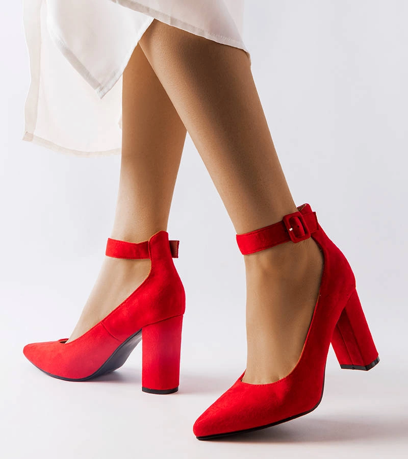 Piros sarokcipő Achen