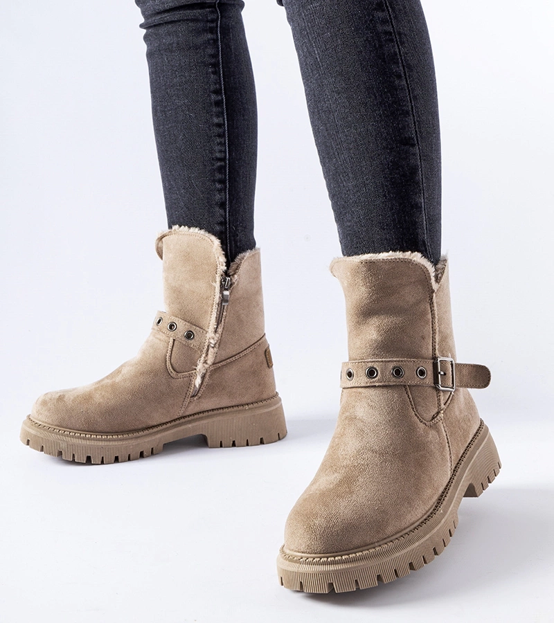 Meleg bézs bokacsizma Gibsonia