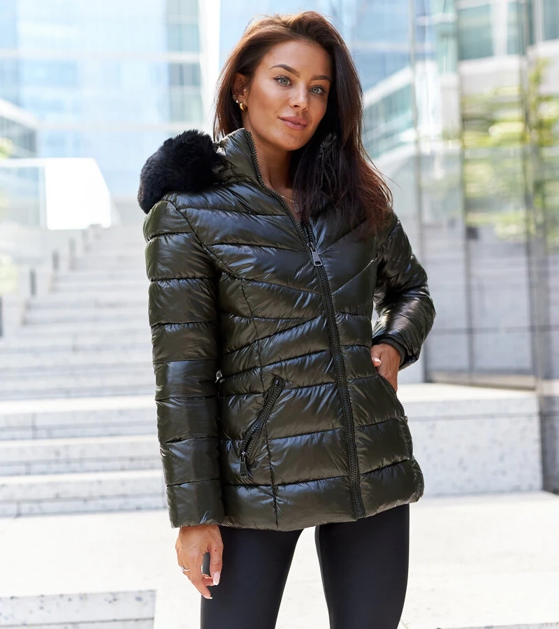 Zöld kapucnis Solfatara dzseki