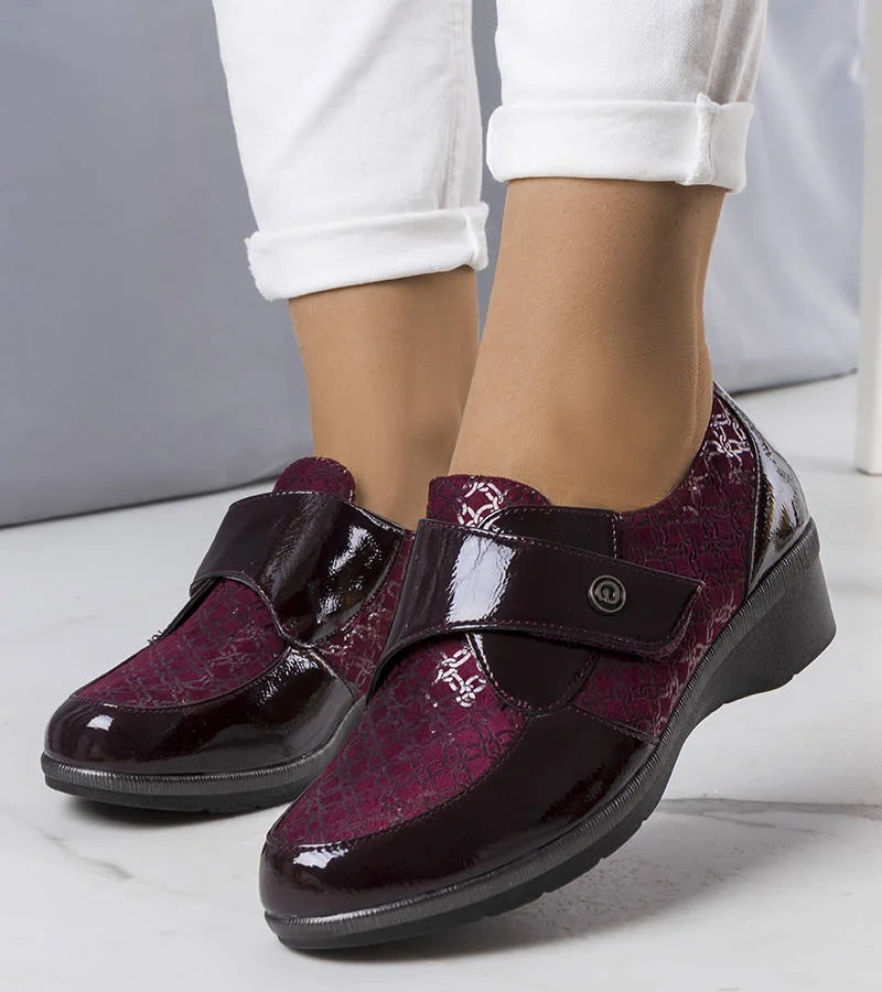 Drancy bordó félcipők