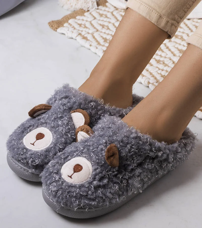 Szürke puha papucs Ted