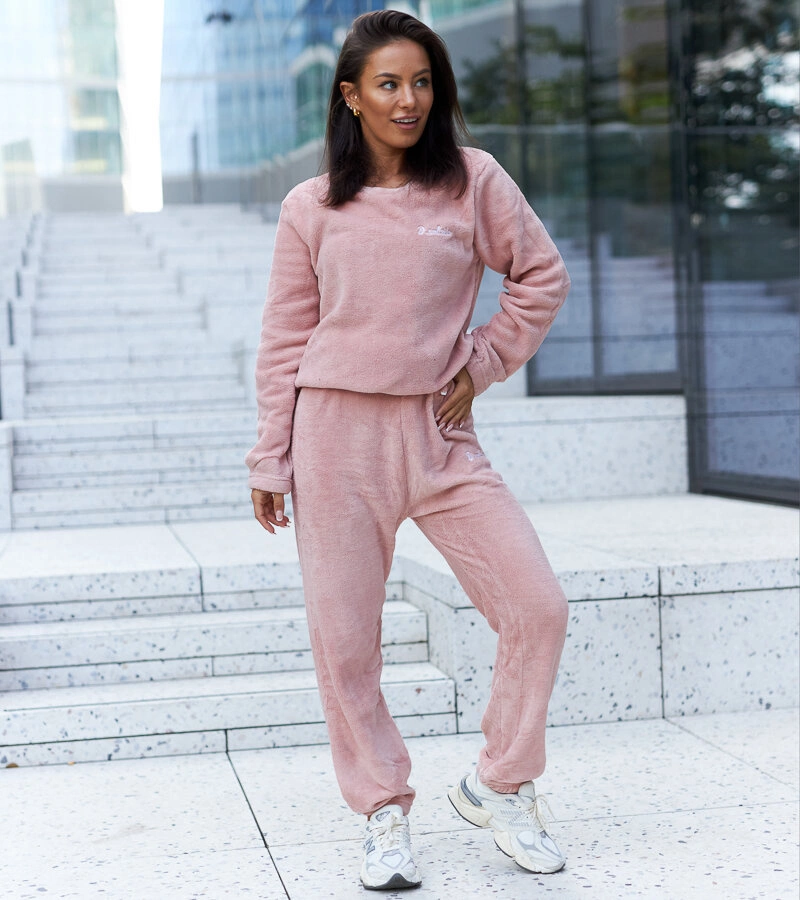 Rózsaszín polár melegítő szett Vachon