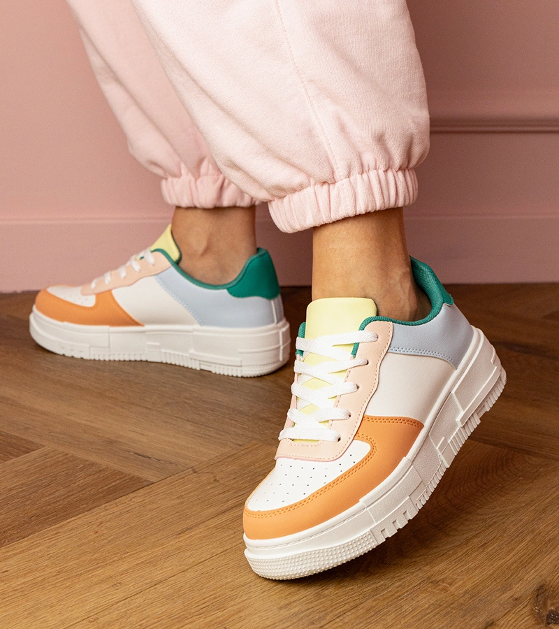 Narancssárga sportos platform tornacipő Luneta