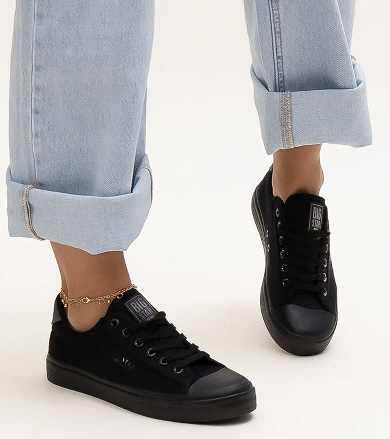 Big Star LL274092 fekete anyag tornacipő